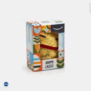Goldhasen in Präsentverpackung