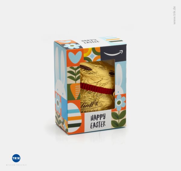 Goldhasen in Präsentverpackung