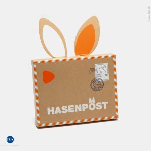 Hasenpost mit Schokoladentafel